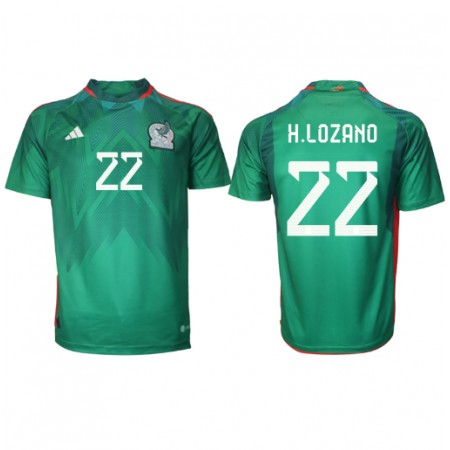 Fotbalové dres Mexiko Hirving Lozano 22 Domácí Mistrovství Světa 2022 Krátký Rukáv